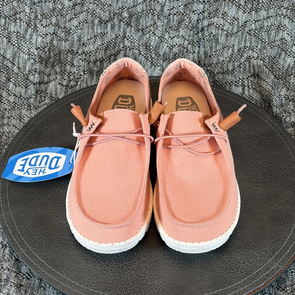Hey Dude Wendy Washed Canvas Sneaker Rose cloud 8 - Picture 4 of 8